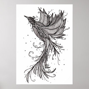 Affiche en hausse de Phoenix Lineart