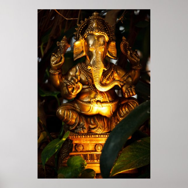 affiche en or ganesha (Devant)