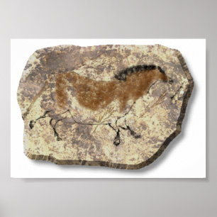 Affiche en pierre du cheval chinois