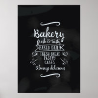 affiche en tableau de bord de la boulangerie de st