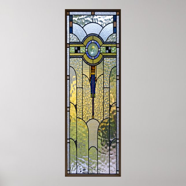 affiche en vitrail art déco | DE 8,99 (Devant)