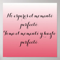 Affiche espagnole - Pink ombre - No esperes...