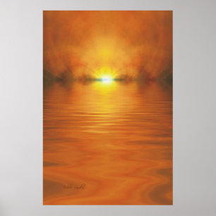 Affiche et copie de coucher de soleil
