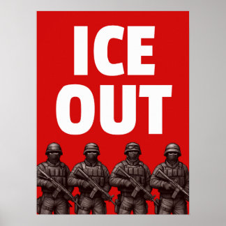Affiche et téléchargement de pancarte ICE OUT,