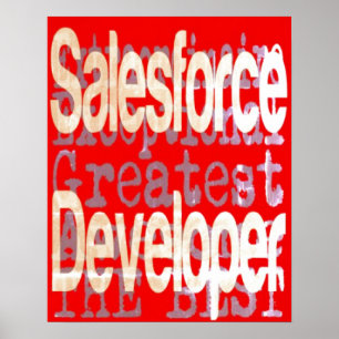 Affiche Extraordinaire du développeur de Salesforc