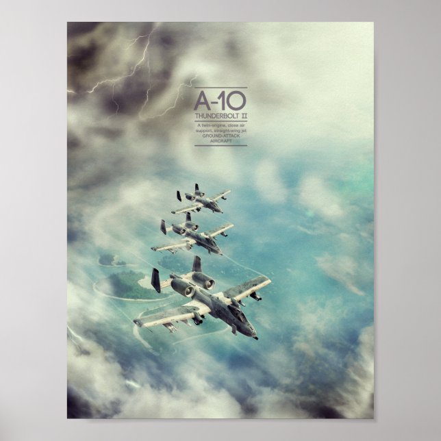 Affiche Fairchild Republic A-10 Thunderbolt II (Devant)