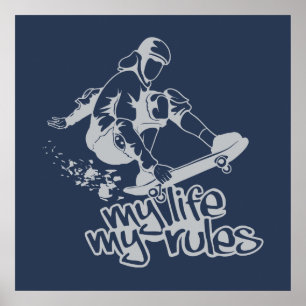 Affiche faite sur commande faisante de la planche