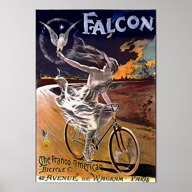 Affiche Falcon Bicyclette (Devant)