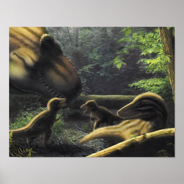 Affiche familiale T.rex (Devant)