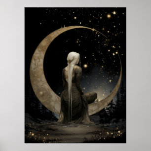Affiche FD2 Enchanted 1 Crescent Moon Goddess