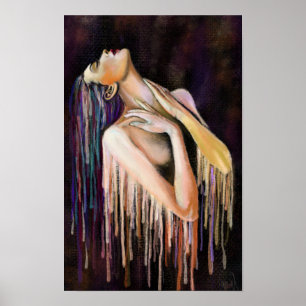 Affiche Femme qui Fond - Art de Peinture