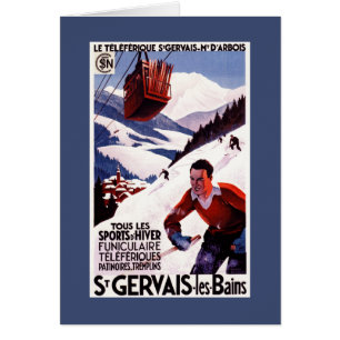 Affiche ferroviaire de promo de funiculaire de