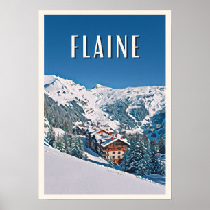 Affiche Flaine Station de ski