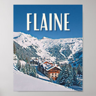 Affiche Flaine Station de ski