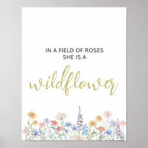 Affiche Fleur Sauvage