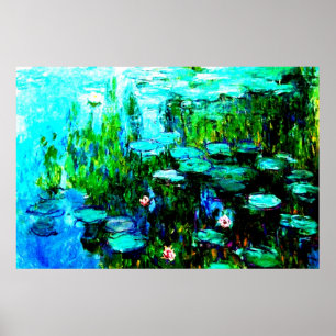 Affiche Fleurs de Lys de Monet