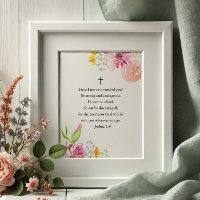 Affiche Floral Inspirational pour Femmes
