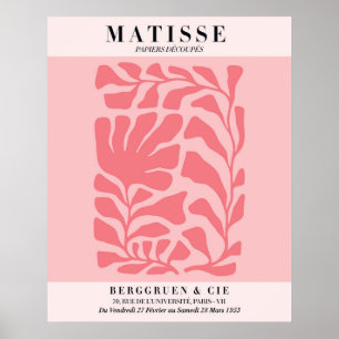 Affiche florale rose blush Art mural de style Ma