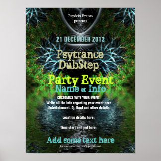 Affiche Flyer de l'événement du Jardin Fractal