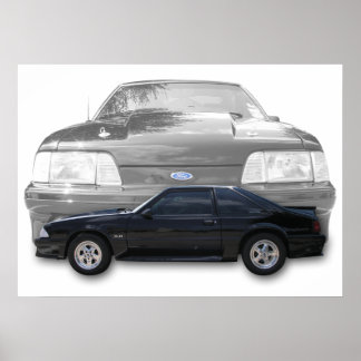 Affiche Fox Body Mustang GT