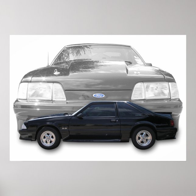 Affiche Fox Body Mustang GT (Devant)