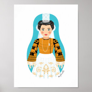 Affiche Française Bigoudène Matryoshka