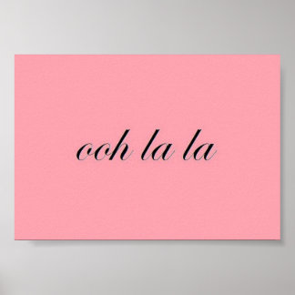 Affiche française chic