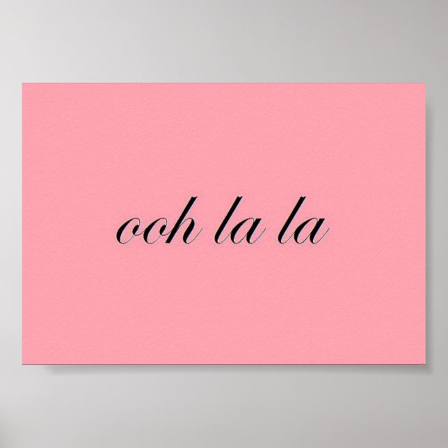 Affiche française chic (Devant)