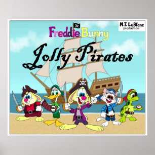 affiche Freddie Bunny Jolly Pirates