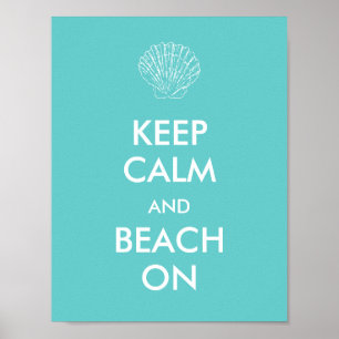 Affiche - GARDEZ la PLAGE CALME