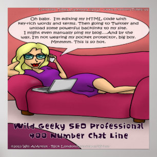 Affiche Geeky 900 Number SEO Girls Gone Wild