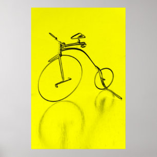 Affiche géniale de bicyclette de yello