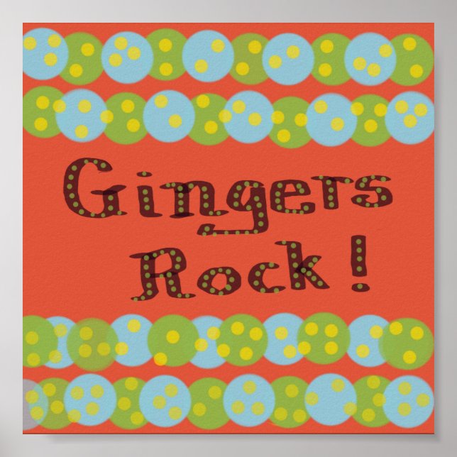 Affiche "Gingers Rock!" (Devant)