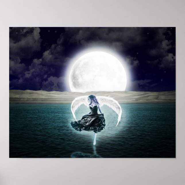 affiche goth moon angel (Devant)