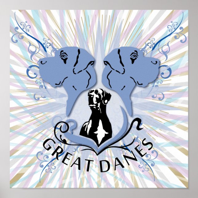 Affiche Grands Danois (Devant)
