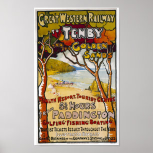 Affiche Great Western "Tenby"