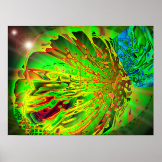 Affiche Green Acid Splash