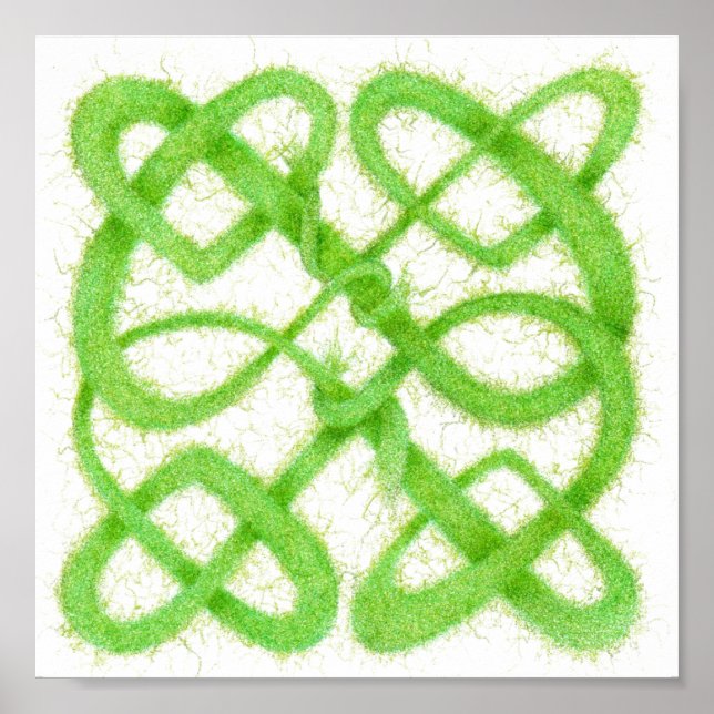 Affiche GREEN CELTIC KNOT (Devant)