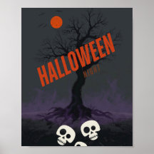 Affiche Halloween effrayante 🎃👻