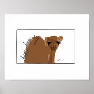 Affiche heureuse de journée en milieu de semaine