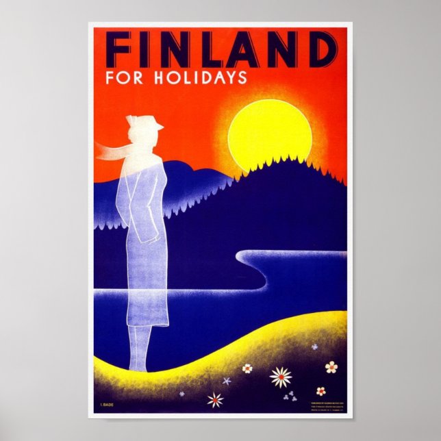 Affiche historique Travel Findland (Devant)