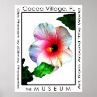 Affiche Hybiscus p3 de village de cacao Le MUSÉE