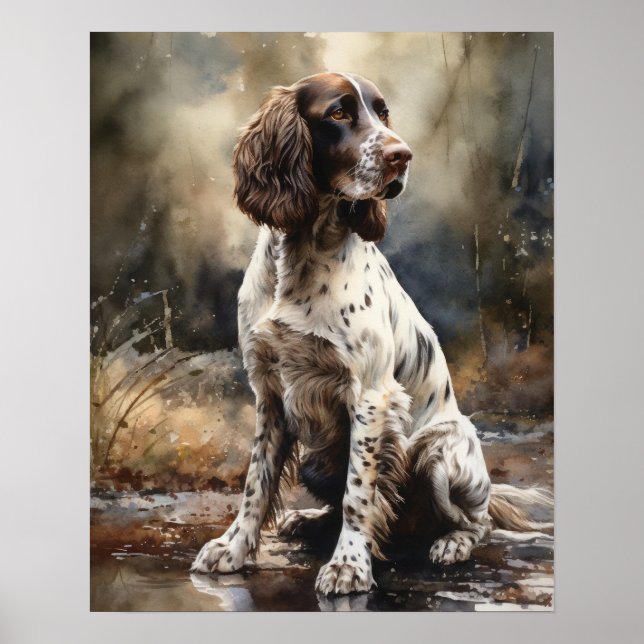 Affiche Impression d'Art de Chien Springer Spaniel (Devant)