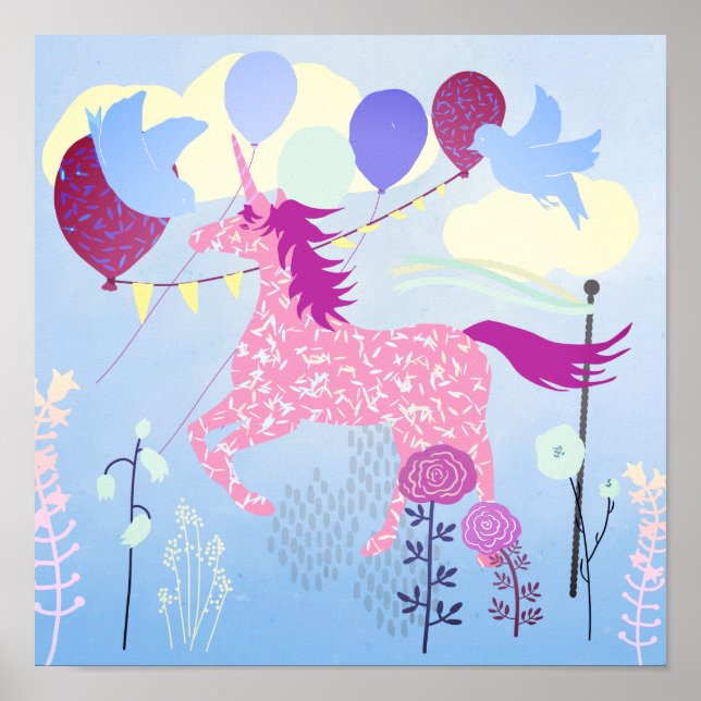 Affiche imprimable de la fête d'anniversaire de la (Devant)