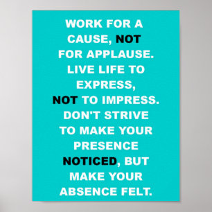 Affiche inspirante