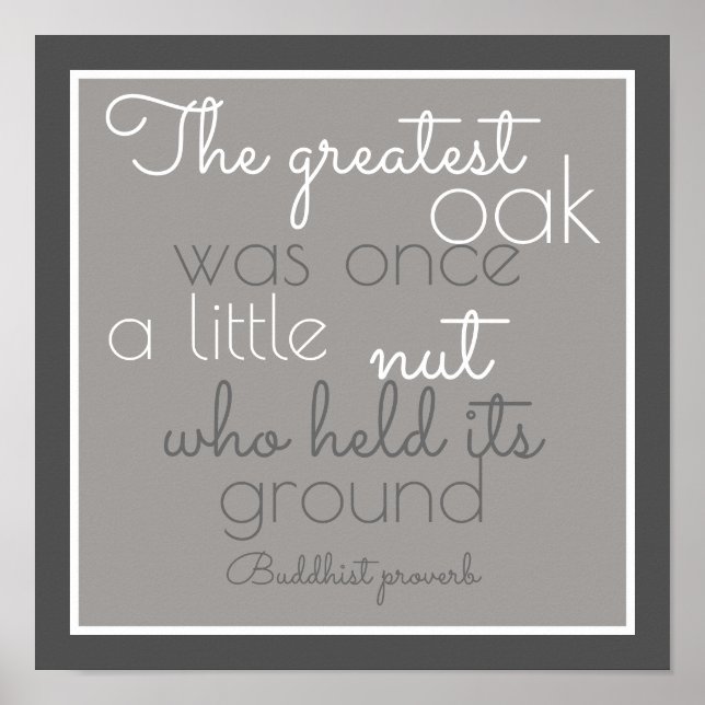 affiche inspirante citation proverbe bouddhiste (Devant)