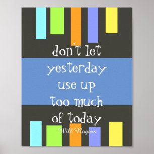 affiche inspirante coloré moderne avec citation
