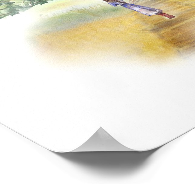 Affiche inspirante "Le voyage" (11x14) (Coin)