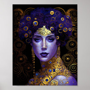 Affiche inspirée de Klimt