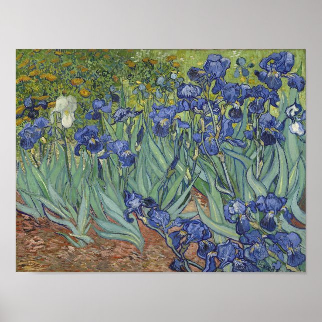 Affiche Irises de van Gogh (Devant)